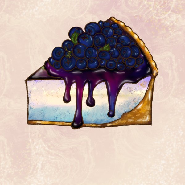 幻彩藍莓芝士蛋糕